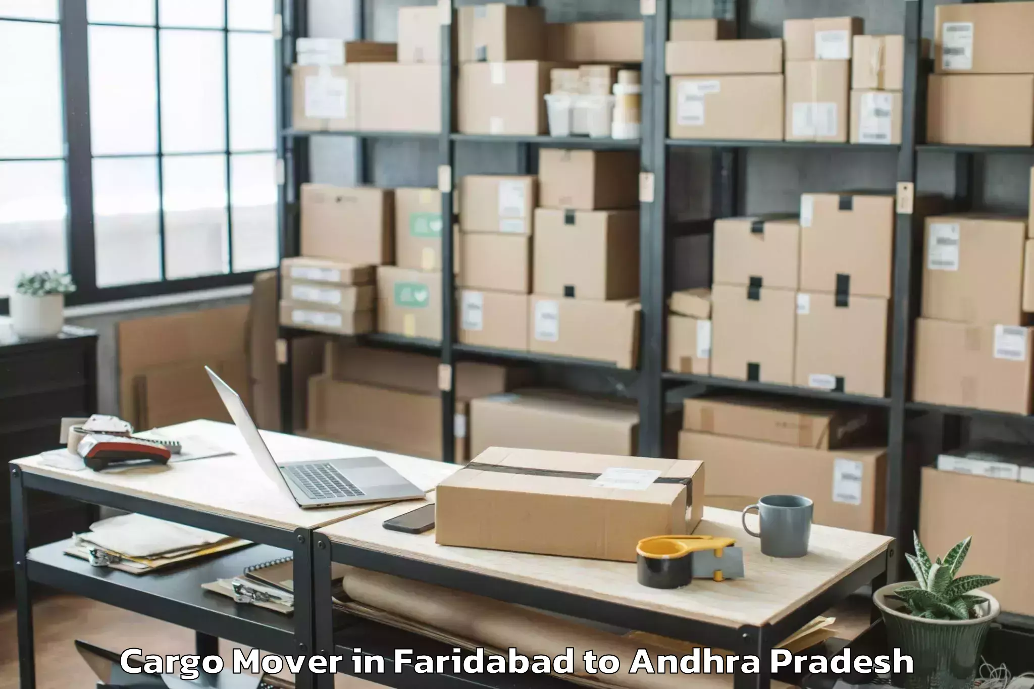 Top Faridabad to Punganuru Cargo Mover Available